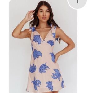 Mykonos Morning Tied Shoulder Mini Dress